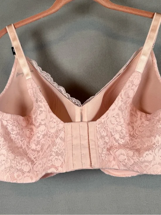 Torrid Blush Pink Lace Wire-Free Full Coverage Bra size 42G - Picture 4 of 12